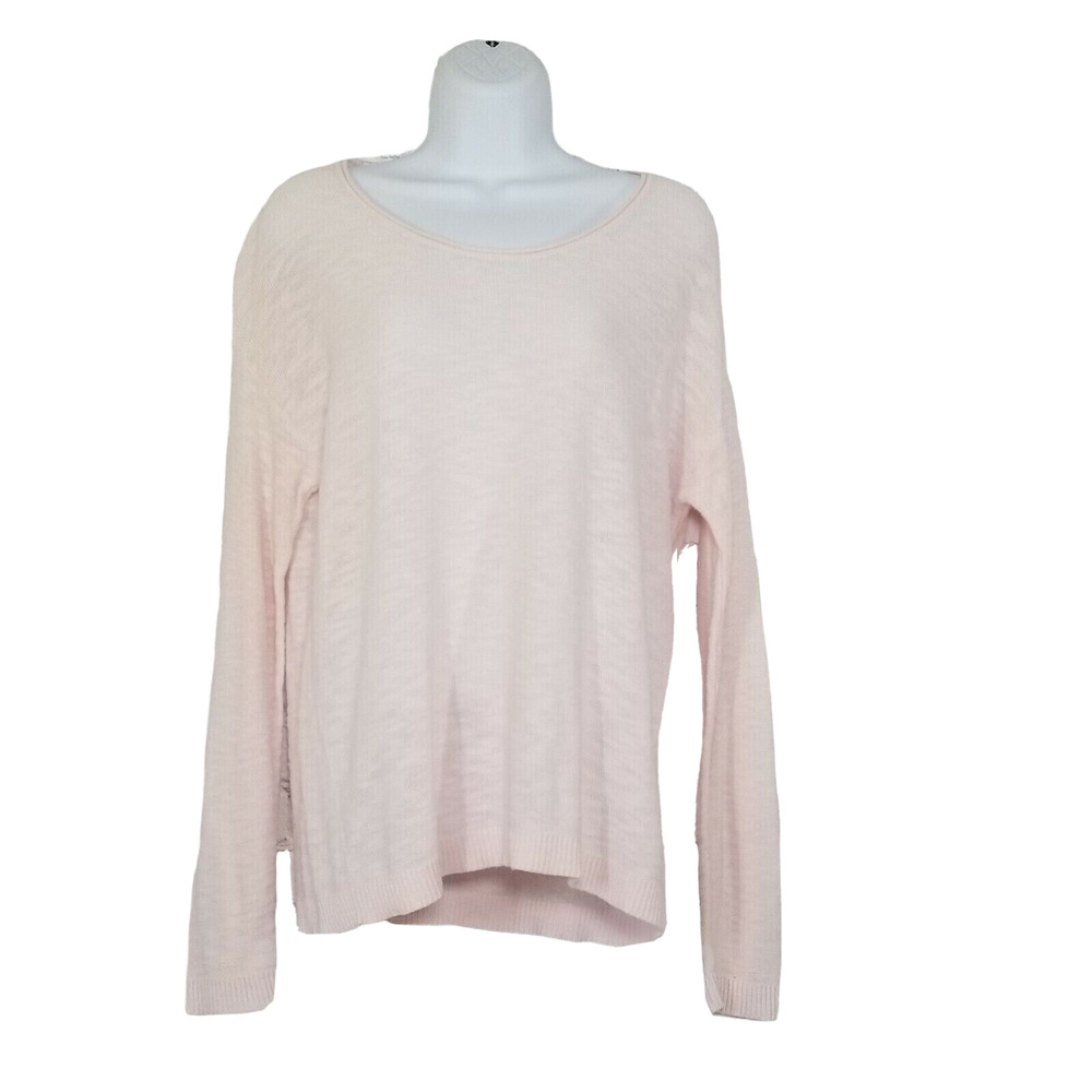 Gap Womens Pullover Knit Sweater Medium Pink Long Sleeve Stretch Lightweight
